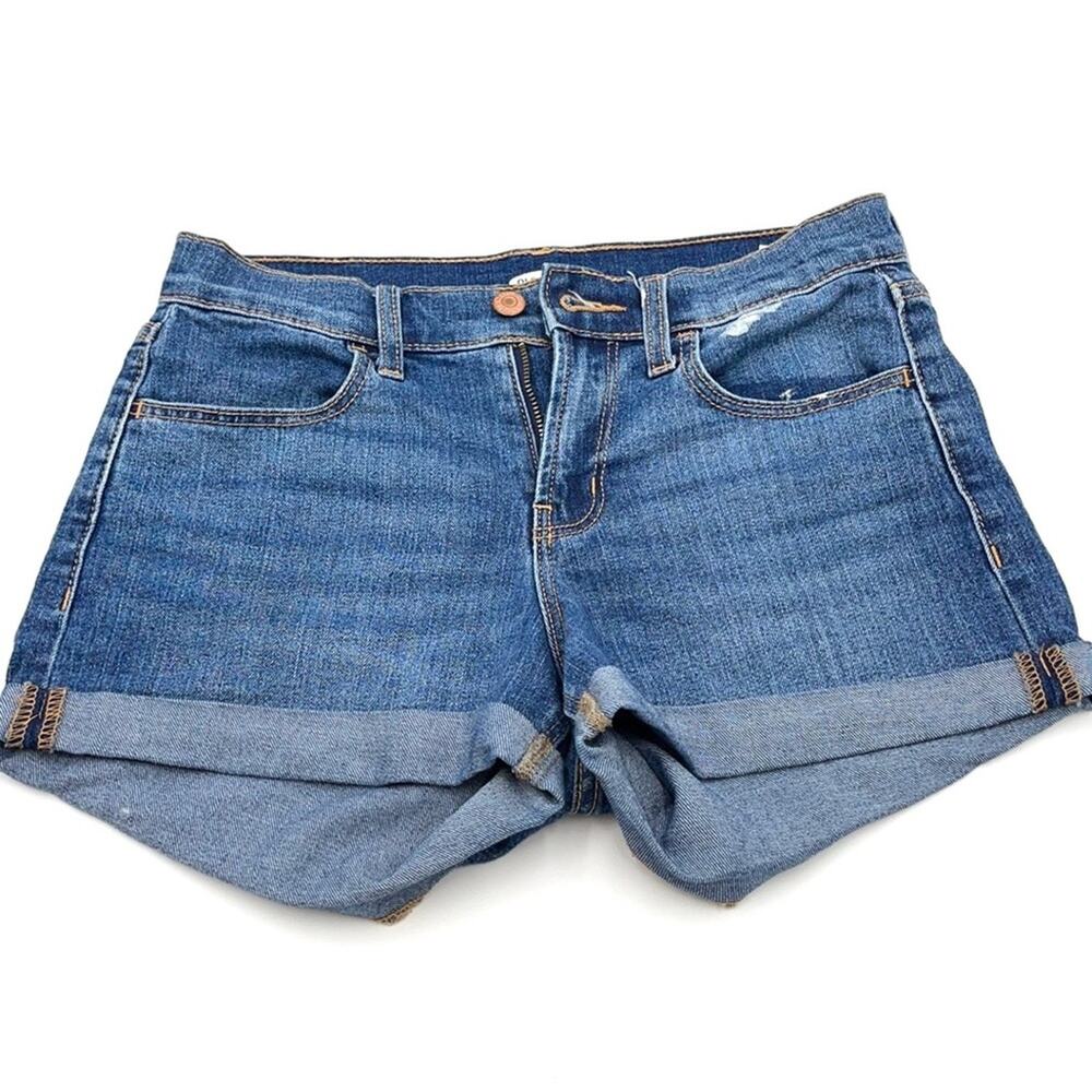 OLD NAVY denim jean short size 0 blue  14" waist